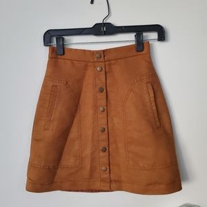 H&M faux suede mini skirt, size 2 / XS